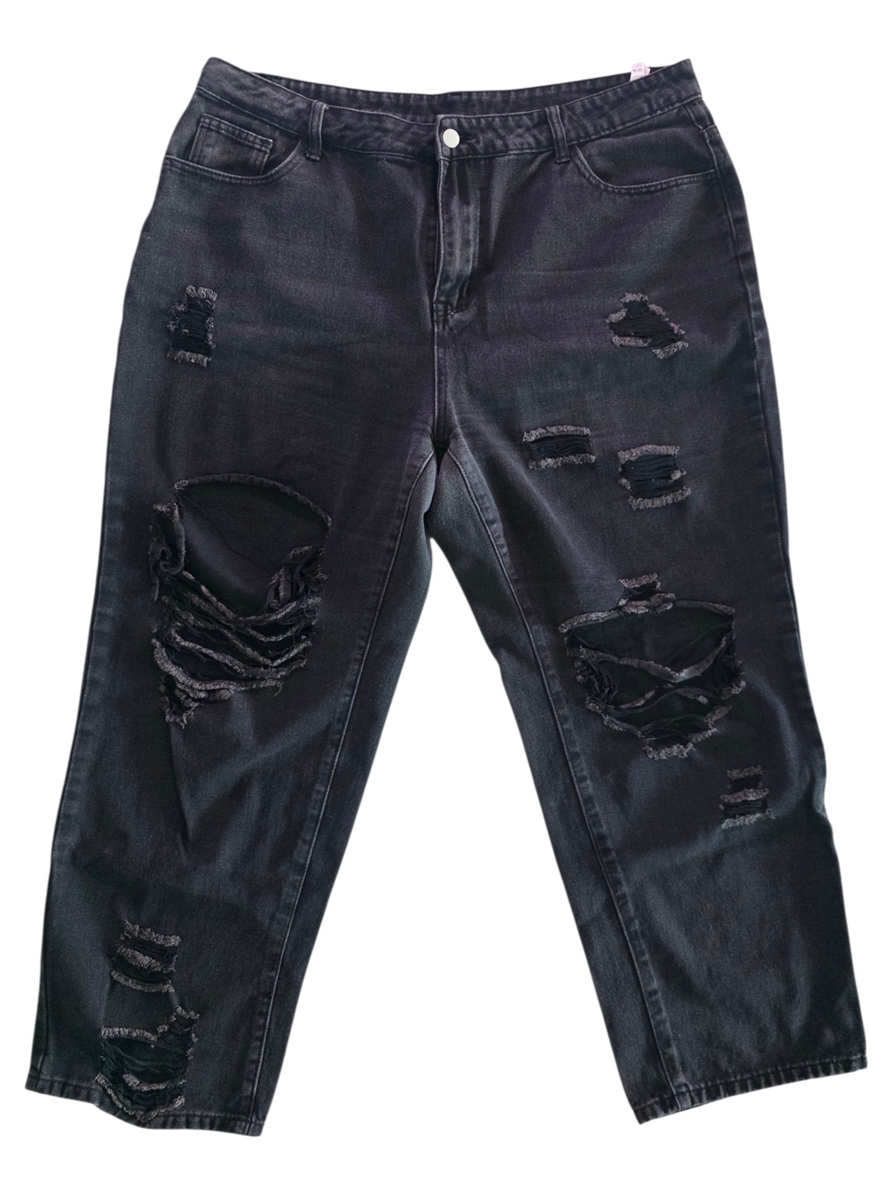 SHEIN Black Ripped Jeans